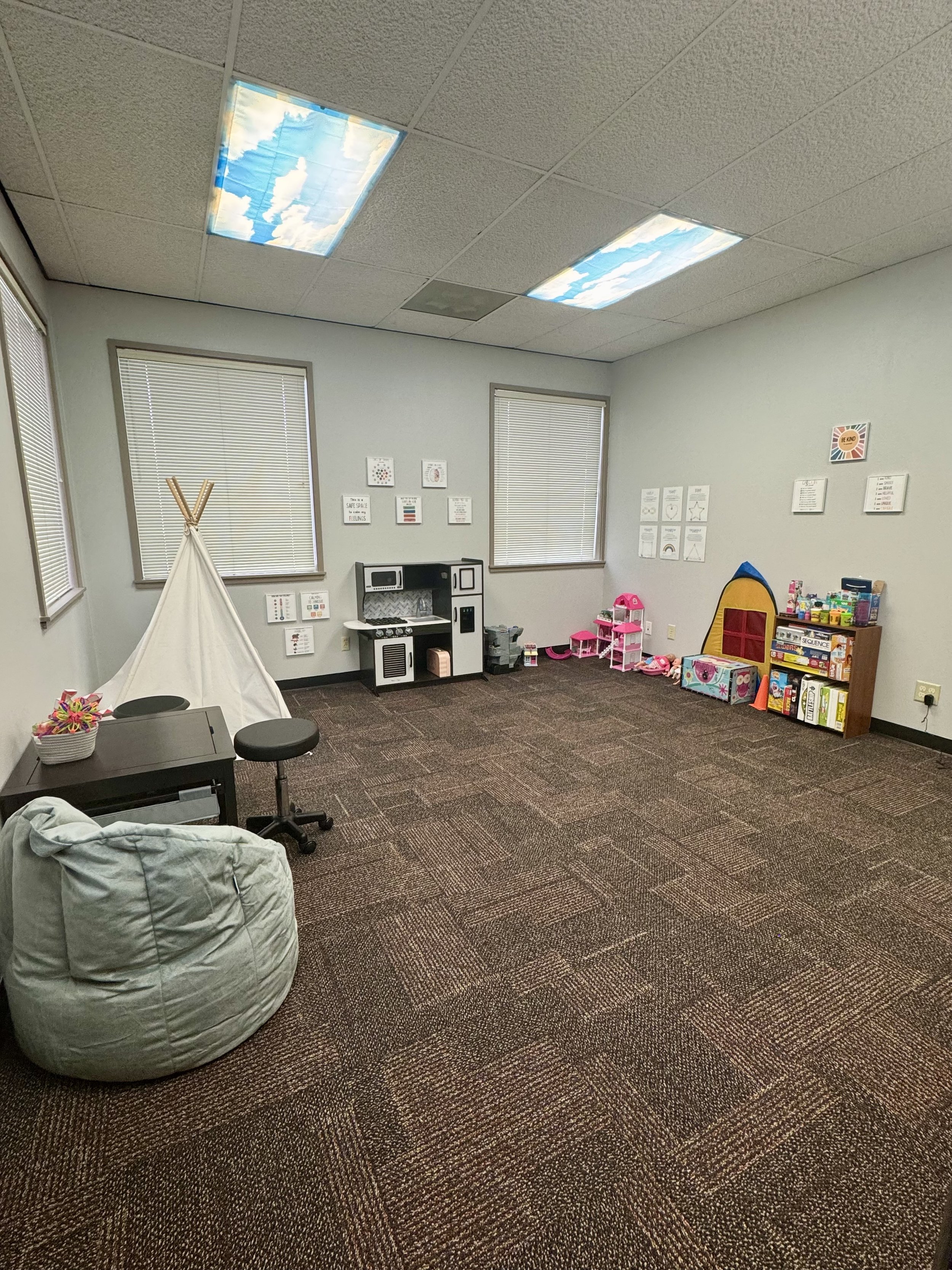 Collective Hearts Counseling | Child Therapy Services in Iowa | Play Therapy Room