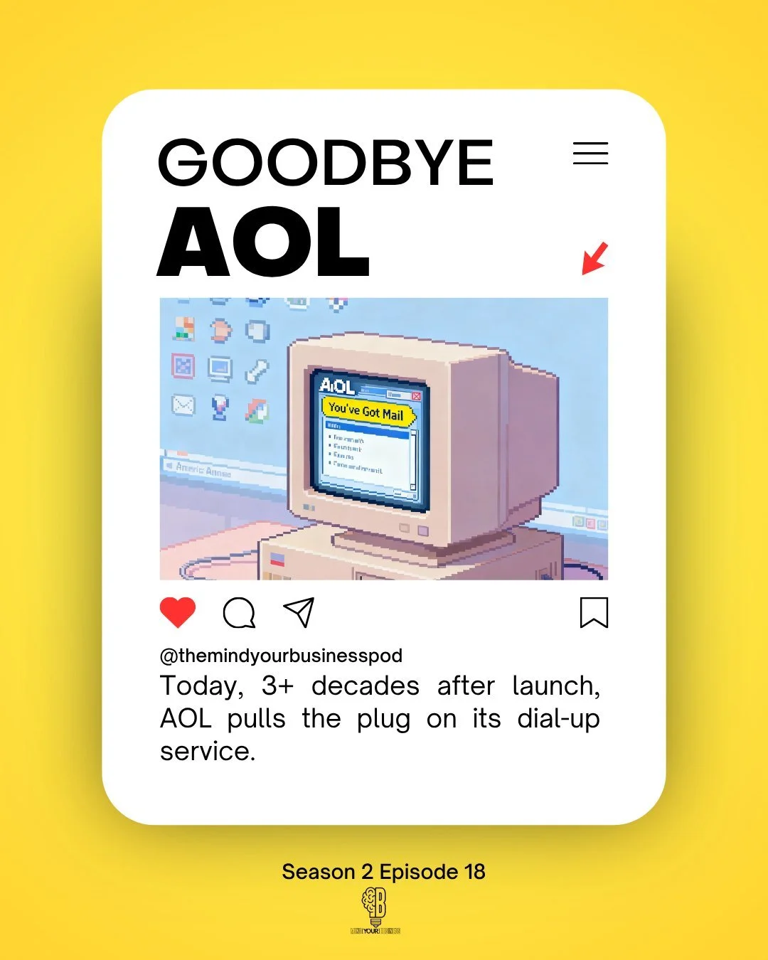 Today, 3+ decades after launch, AOL pulls the plug on its dial-up service. For many of us, that sound of a modem connecting wasn&rsquo;t just the internet, it was the beginning of a brand new world. A world of first emails, instant messages, and that