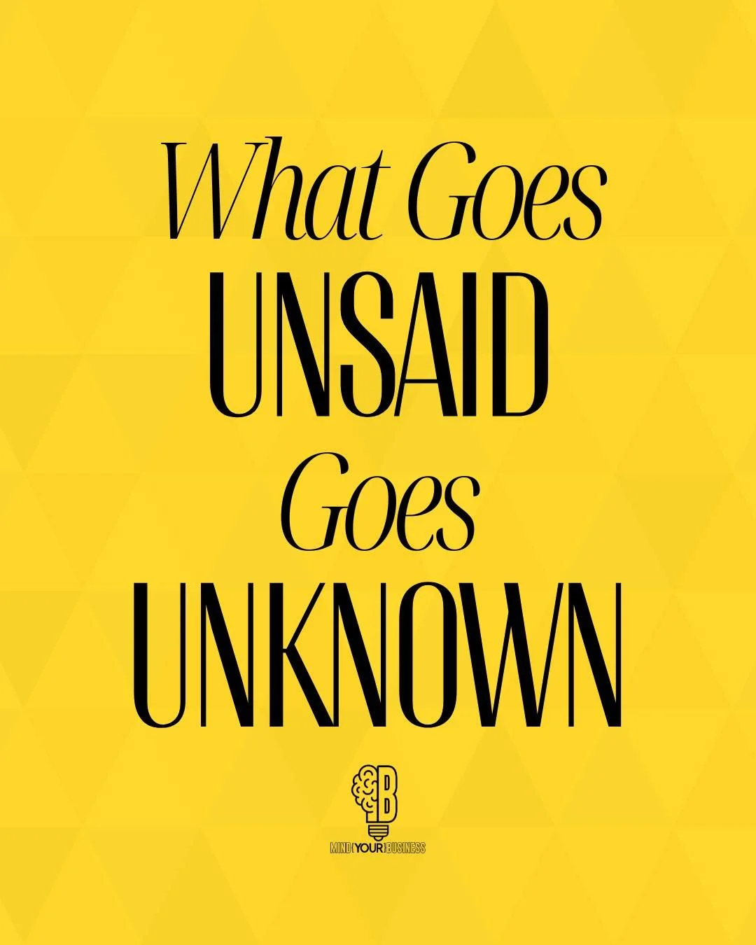 It's common that we assume people know what we are thinking, but they don&rsquo;t. What you keep inside stays invisible. Speak your gratitude today and watch it change environments and relationships. Don&rsquo;t leave it unsaid.

#GratitudeMatters #S