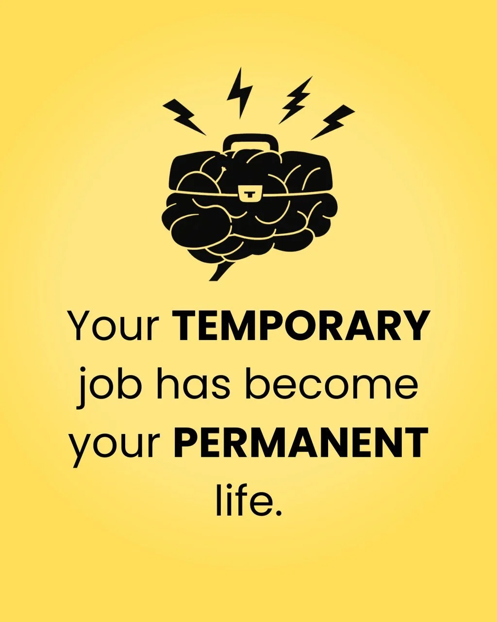 Temporary choices harden like concrete. Responsibilities grow, comfort settles in,  risk feels riskier, and temporary becomes permanent. Could this be your sign it's time for a change?

#CareerGrowth #ProfessionalDevelopment #PurposeDriven #PersonalG