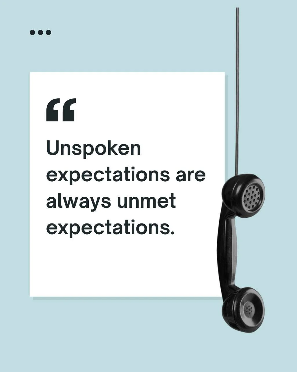 It&rsquo;s unfair to hold someone to a standard you haven&rsquo;t communicated. Clarity is kindness. If it matters to you, it deserves to be said out loud.

#ExpectationManagement #HealthyRelationships #TeamCulture #MindsetShift