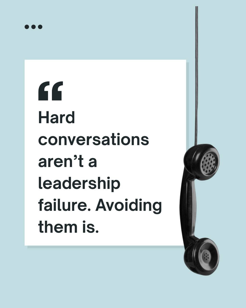 A healthy team has permission and safety to address the hard stuff. Real leadership isn't the absence of conflict; it&rsquo;s the courage to navigate through it rather than around it.

#Leadership #LeadershipDevelopment #WorkplaceCulture #ManagementT