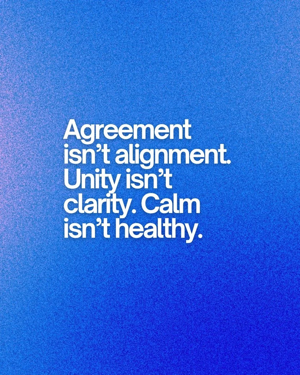 A room full of agreement can feel productive, but it can also be misleading. Real alignment is built through honest discussion, respectful tension, and different perspectives being heard. 

#Leadership #OrganizationalCulture #HealthyTeams #Leadership