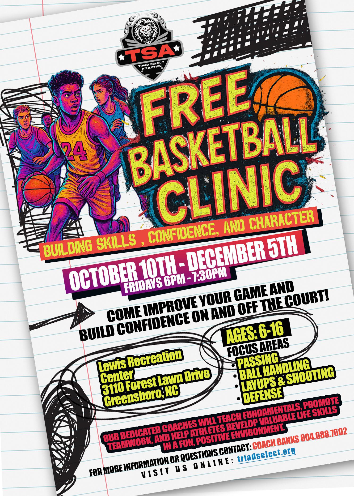 Free TSA Basketball Skills Clinic