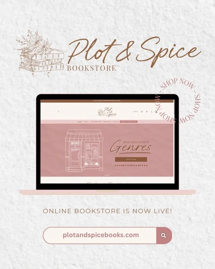 Plot &amp; Spice Online Bookstore is officially live and stocked full with indie romance books I can&rsquo;t wait to dive in to! 

Honestly, the hardest part of this Shopify website build was not getting sucked into these blurbs on the product pages 
