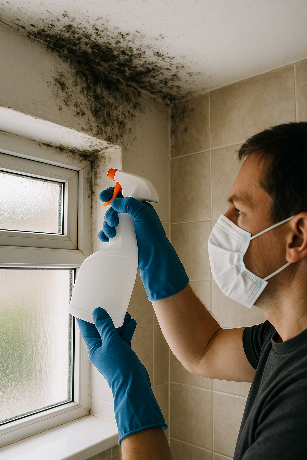 Why Cleaning Mould with Bleach Doesn’t Actually Solve the Problem in UK Homes.