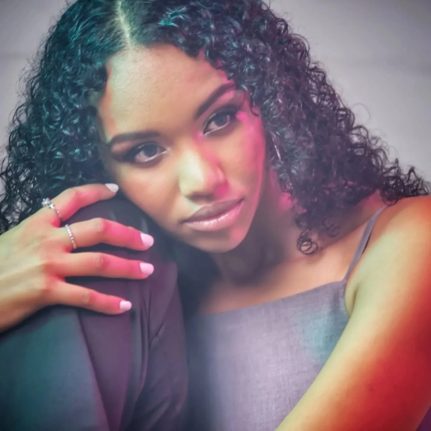 Still celebrating women.

Our strength is in quietness 
She does not move
She does not speak

Yet the room listens.

In stillness, there is resolve.
In silence,a kind of thunder.

These portraits are not about action.
They are about the quiet force t