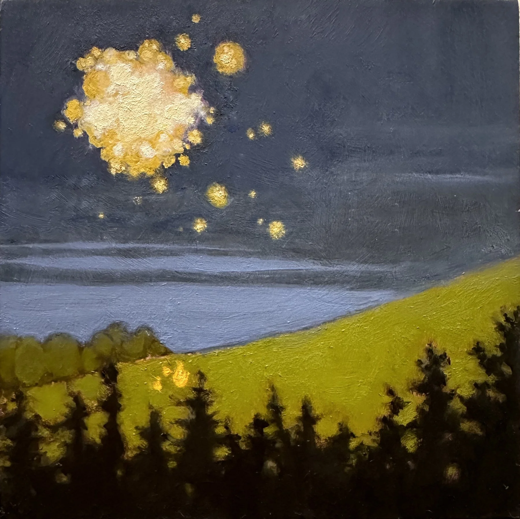 Cassiopeia At Dusk, 4x4 inches