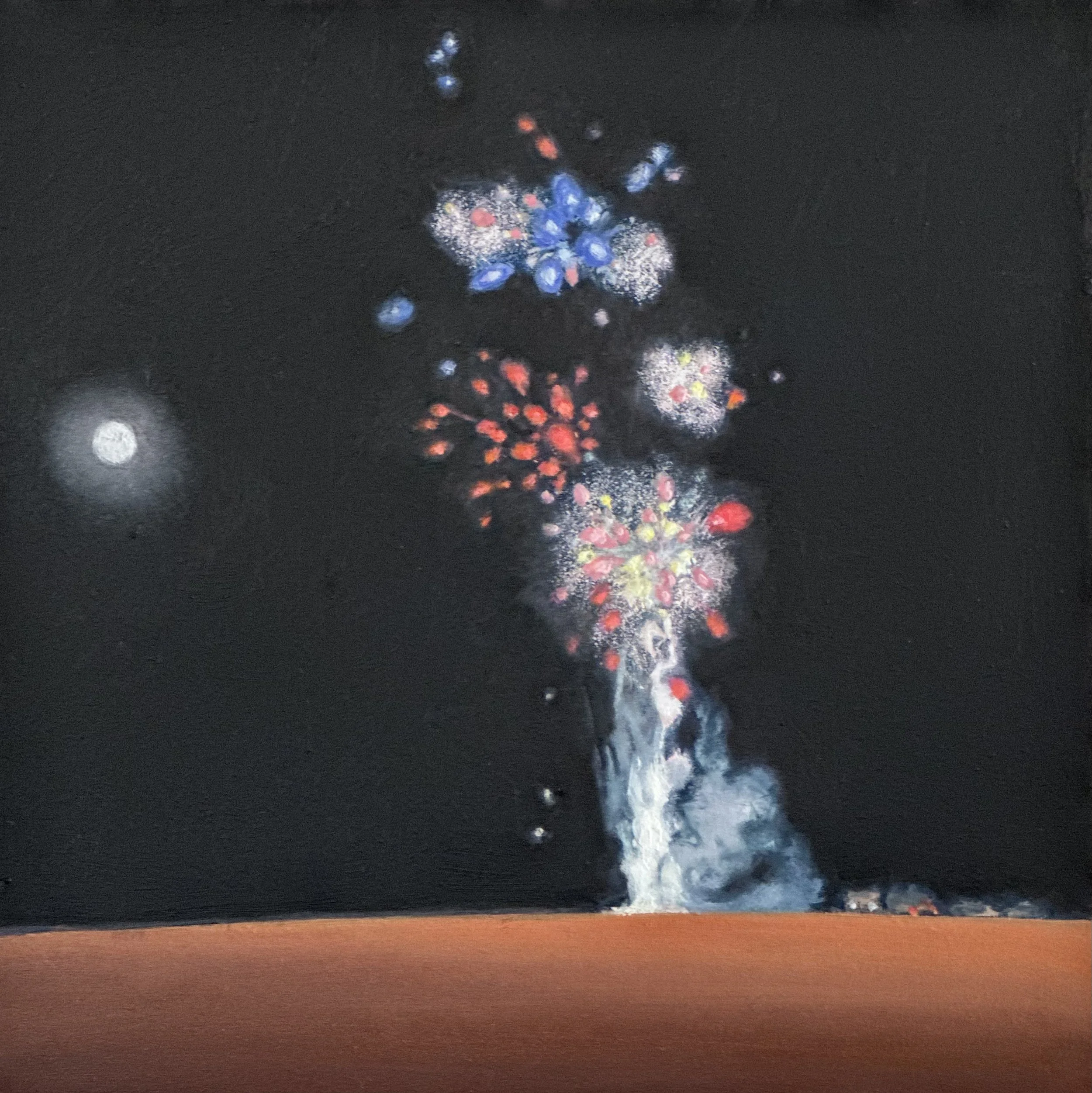 Lunar Conjunction, 5x5 inches
