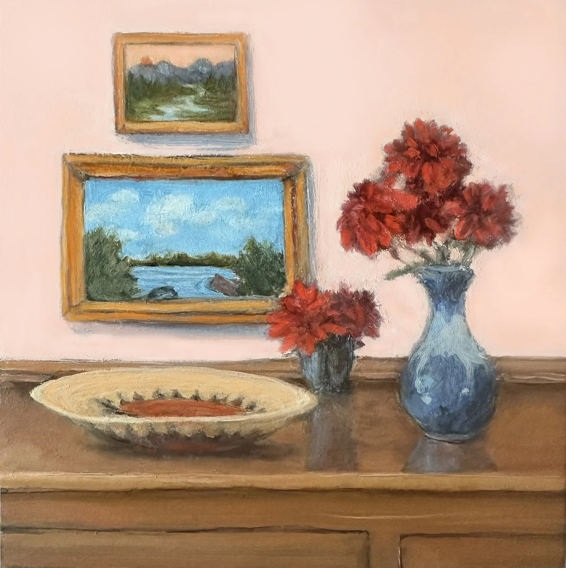 Hudson River School, 4x4 inches