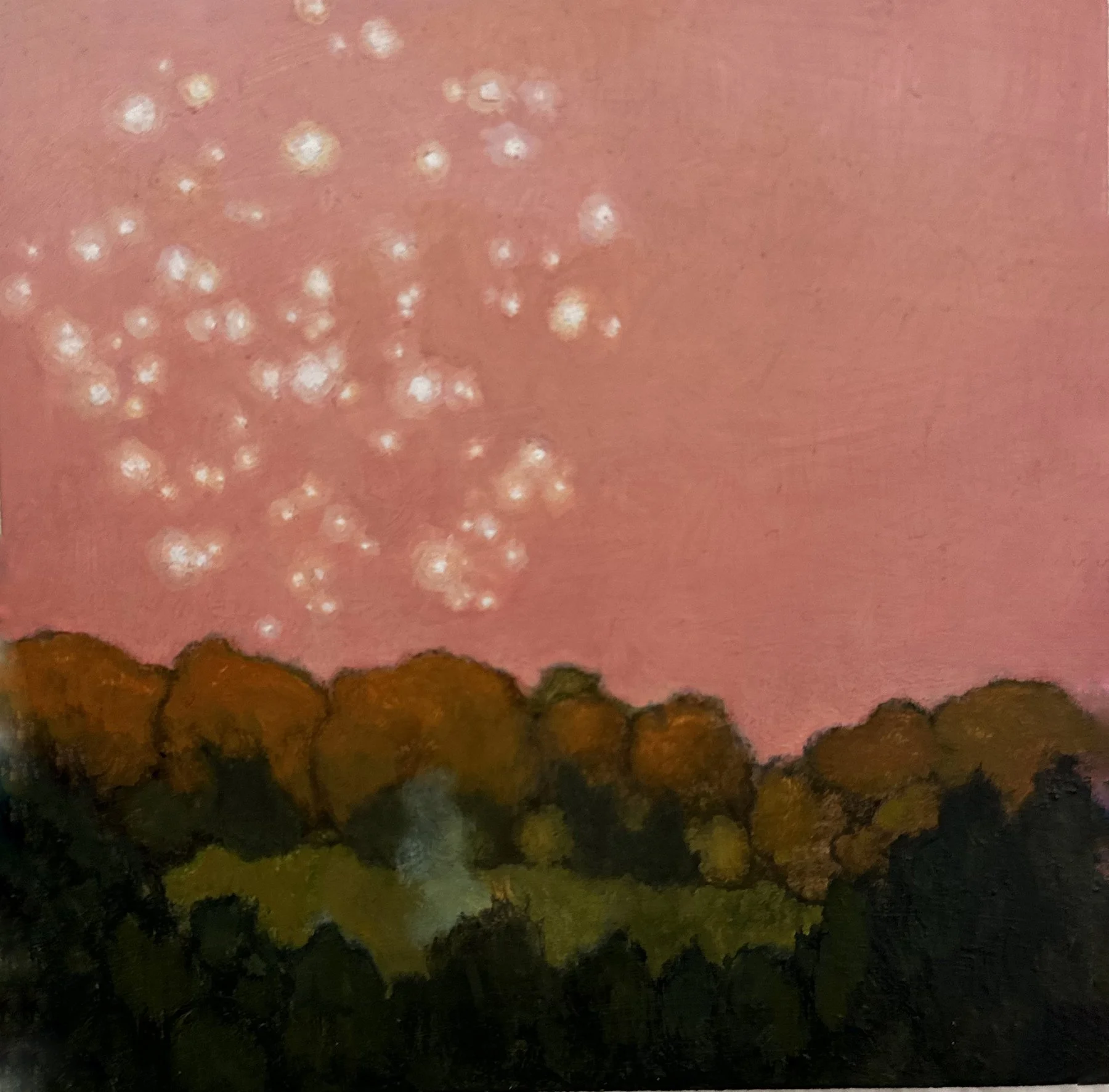 Fading Stars, 4x4 inches