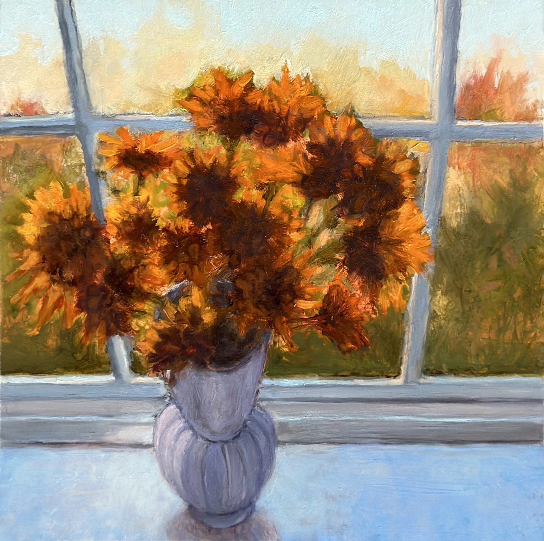 Mum Season, 4x4 inches