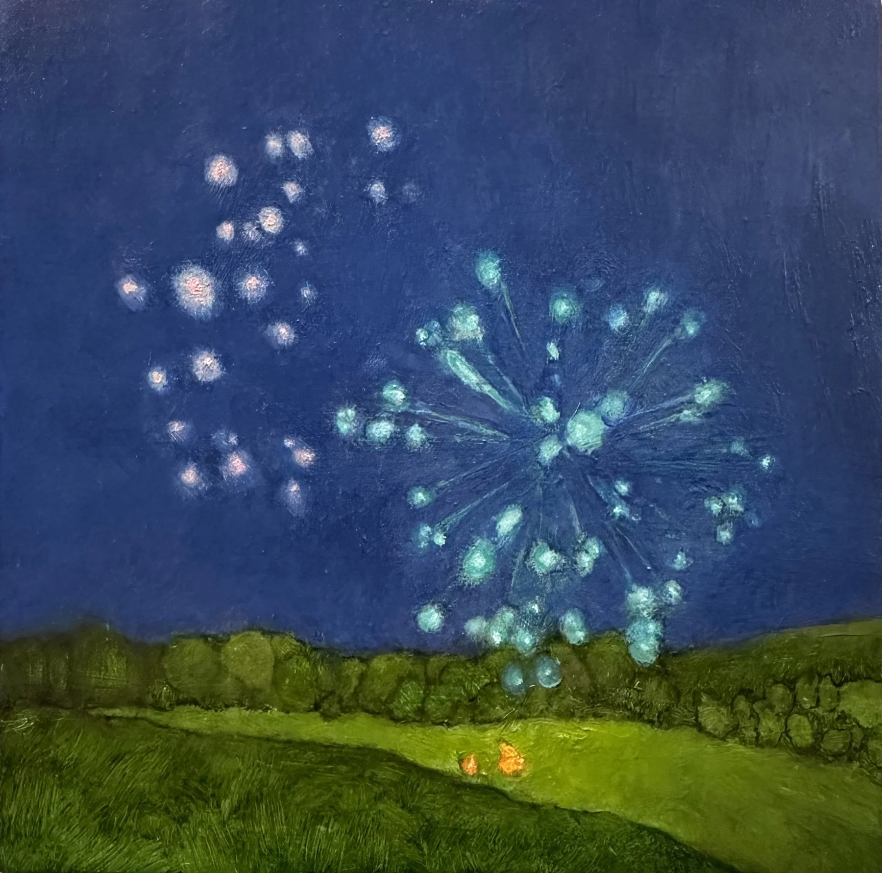 Celestial Outreach, 4x4 inches