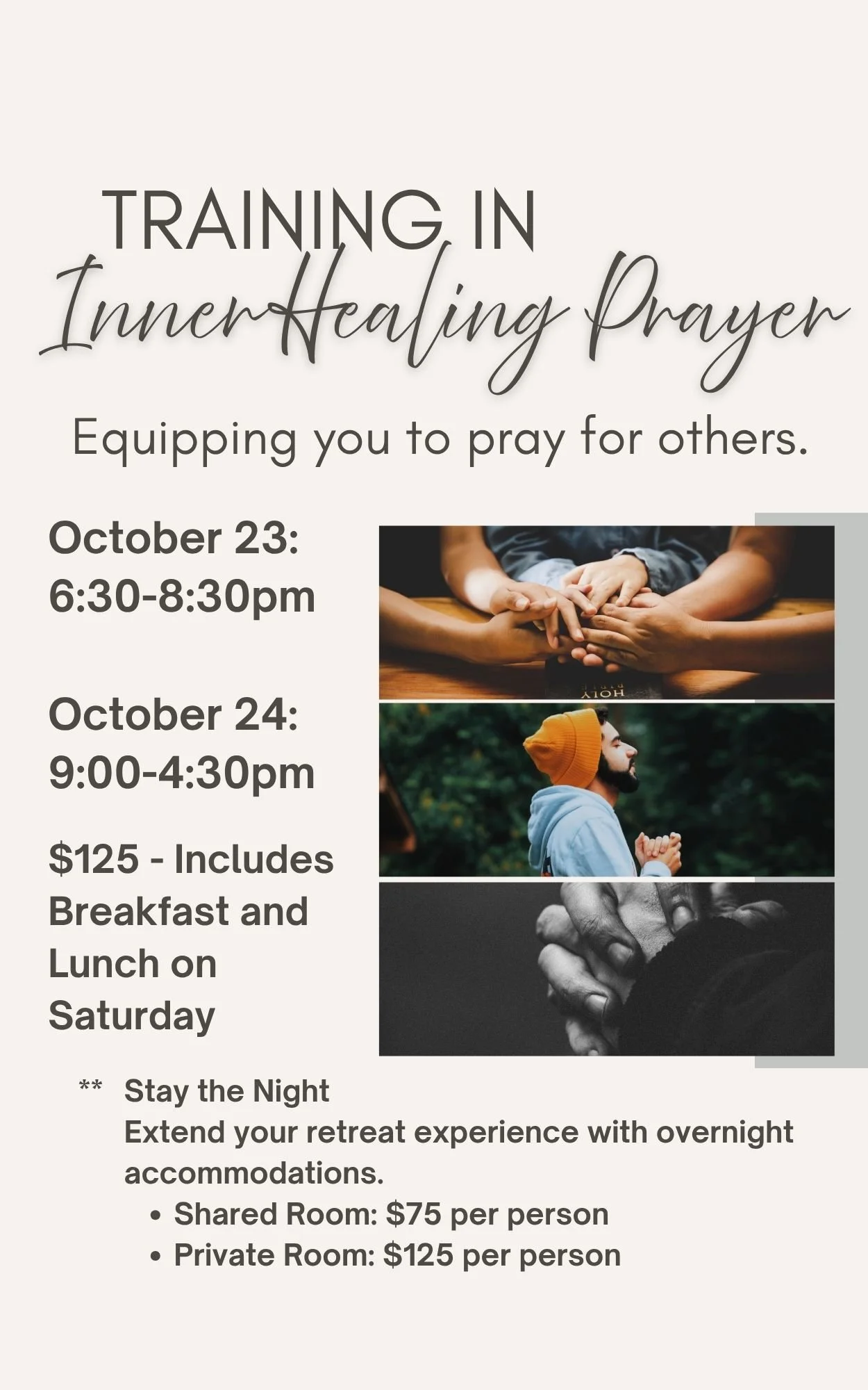 Training in Inner Healing Prayer