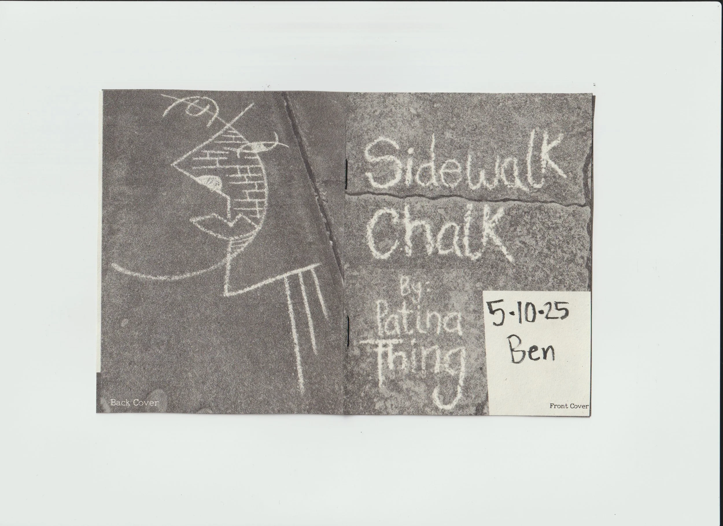 Sidewalk Chalk - lil' Zine