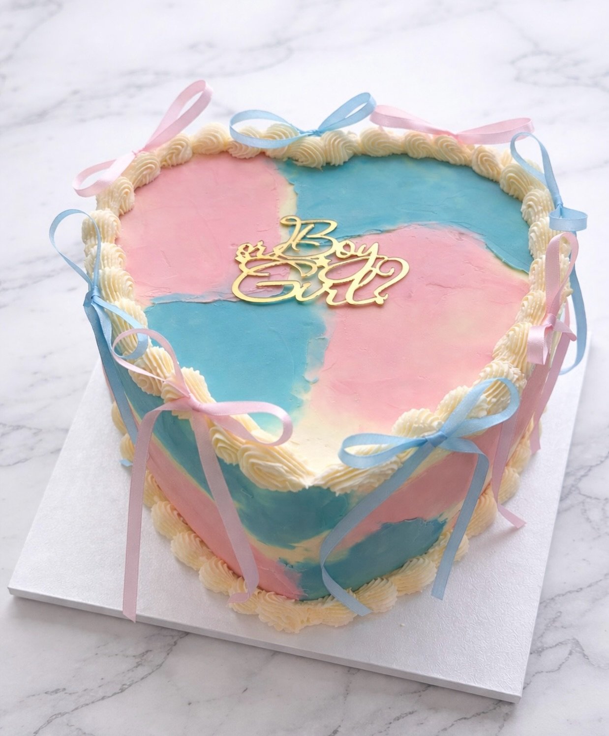 Boy or Girl? 🩷🩵

#genderreveal #genderrevealcake #boyorgirl #bakesbyflo #homebaker