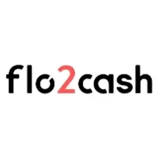 Flo2Cash logo with black and red text on a white background.