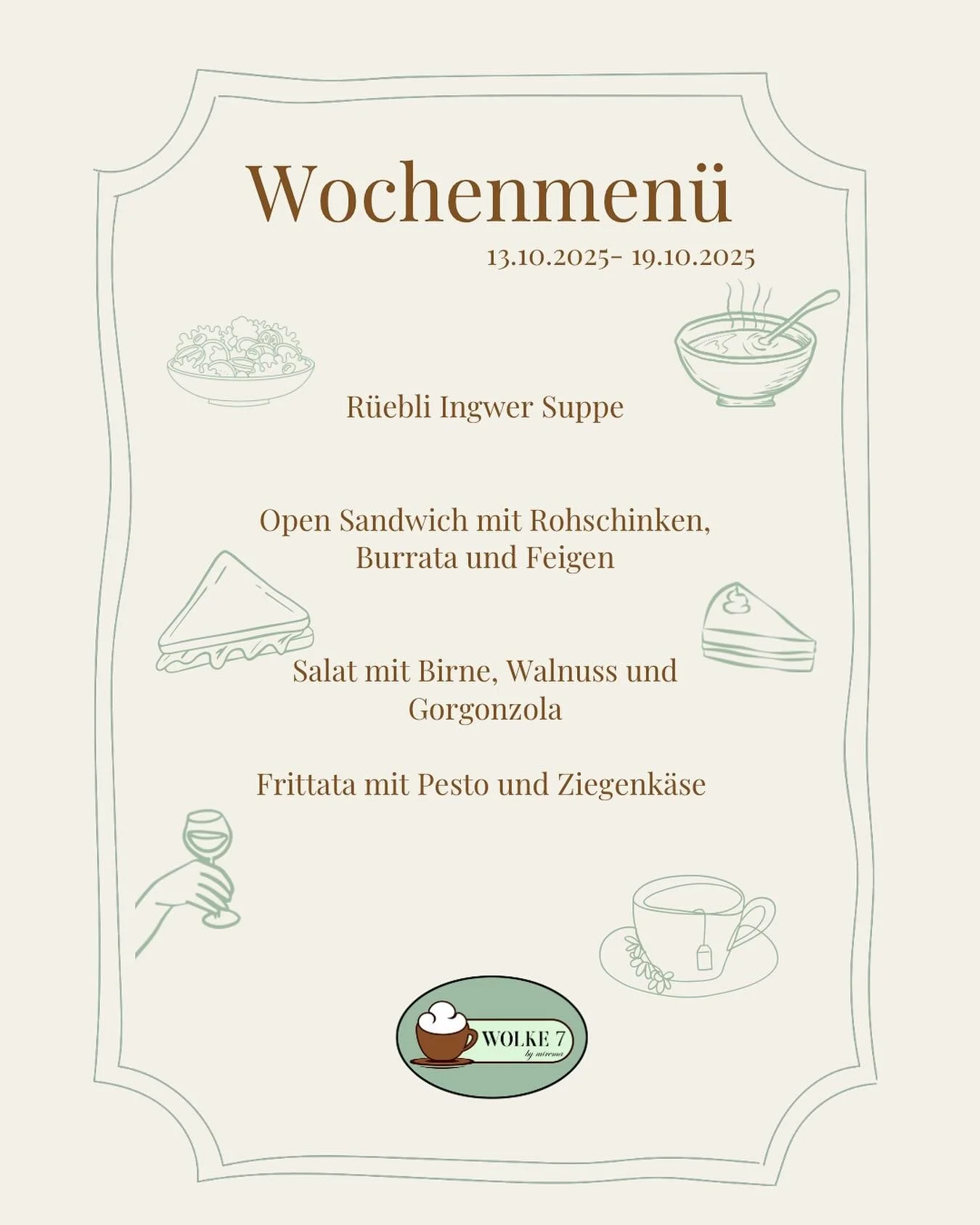 Das neue Wochenmen&uuml;🙌🏻✨🫶🏻
