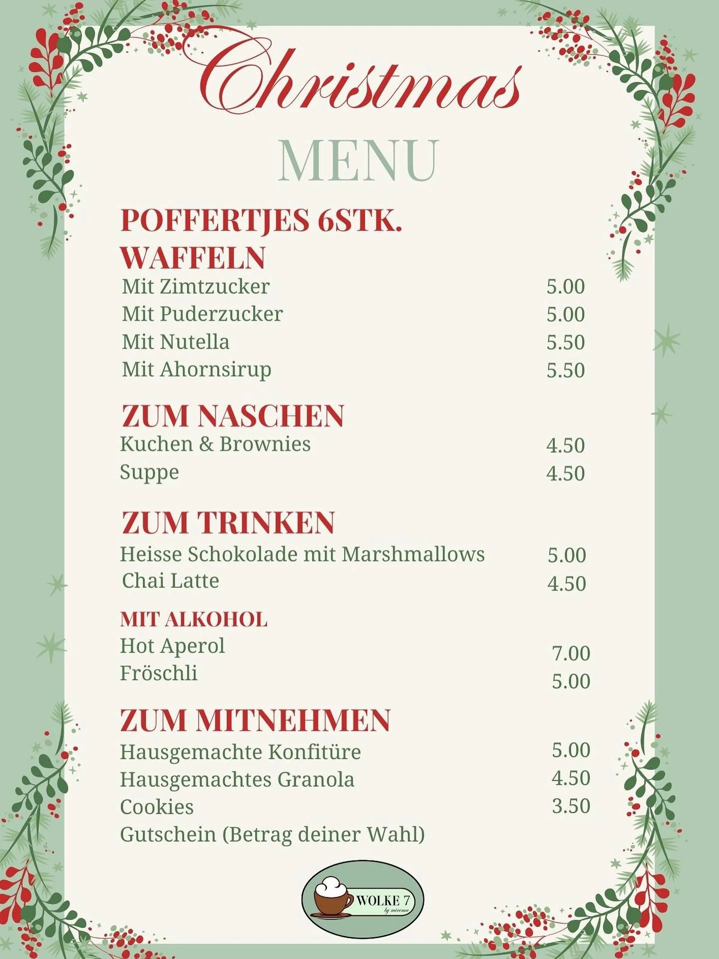 Wir z&auml;hlen die Tage&hellip;

Vom 19.&ndash;21.12 findest du uns am Adventsmarkt im Bata Clubhaus &ndash; mit viel Herz und ganz viel Vorfreude. ✨🎄

Und nat&uuml;rlich bringen wir auch etwas mit: unser kleines, weihnachtliches Marktmen&uuml;. Du