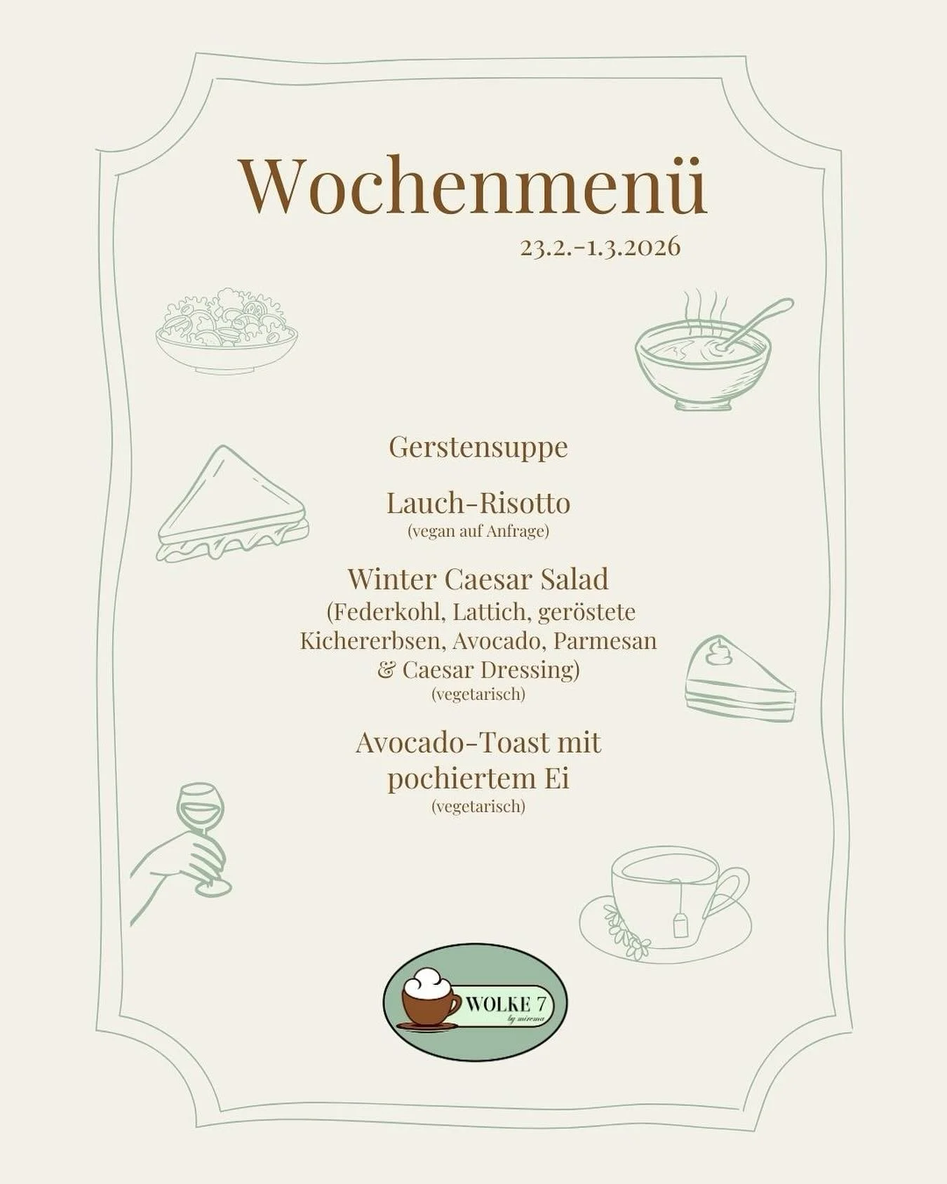 Unser neues Wochenmen&uuml;🫶🏻