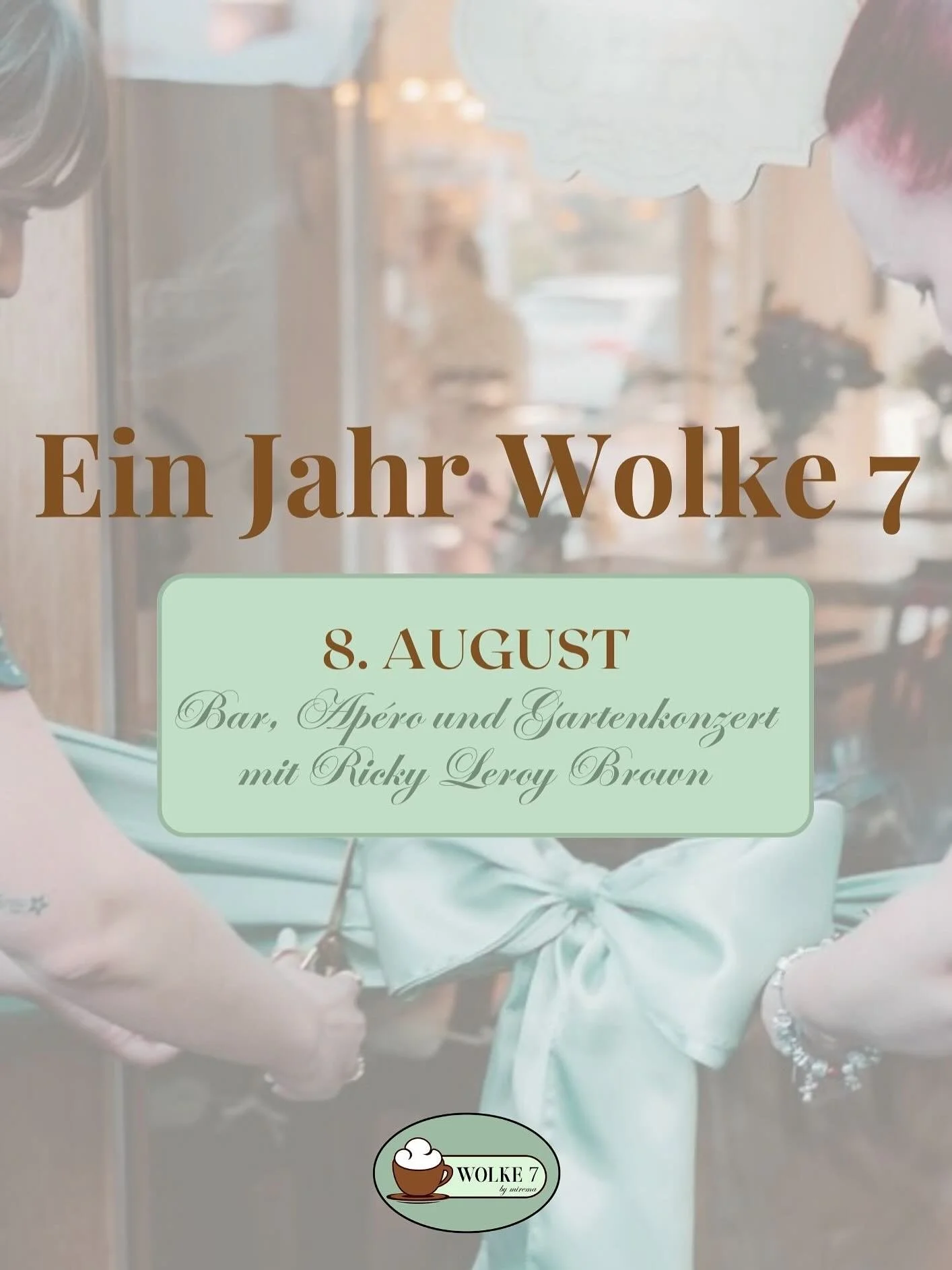 Ein Jahr Wolke 7 &ndash; das m&ouml;chten wir mit euch feiern! 🥂

Vor genau einem Jahr durften wir unsere T&uuml;ren &ouml;ffnen &ndash; und seither habt ihr unser Caf&eacute; mit Leben gef&uuml;llt. Ob beim Fr&uuml;hst&uuml;ck, Brunch, Kaffee oder 