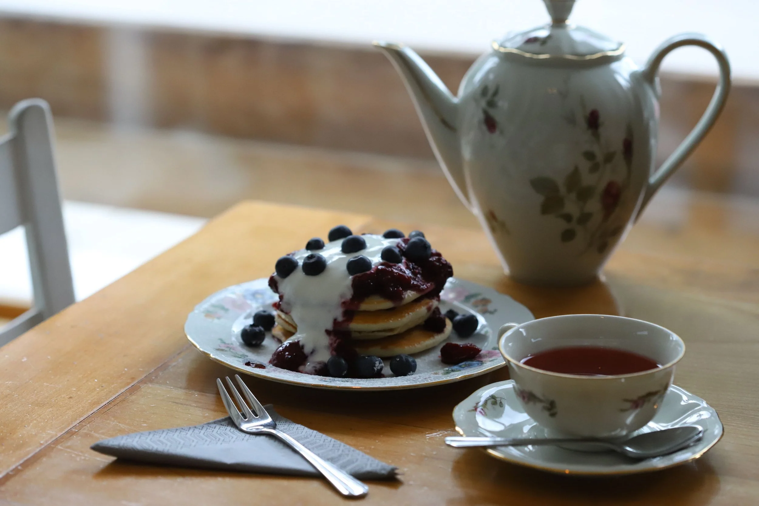 Unser Pancake-Tower für den süssen Hunger