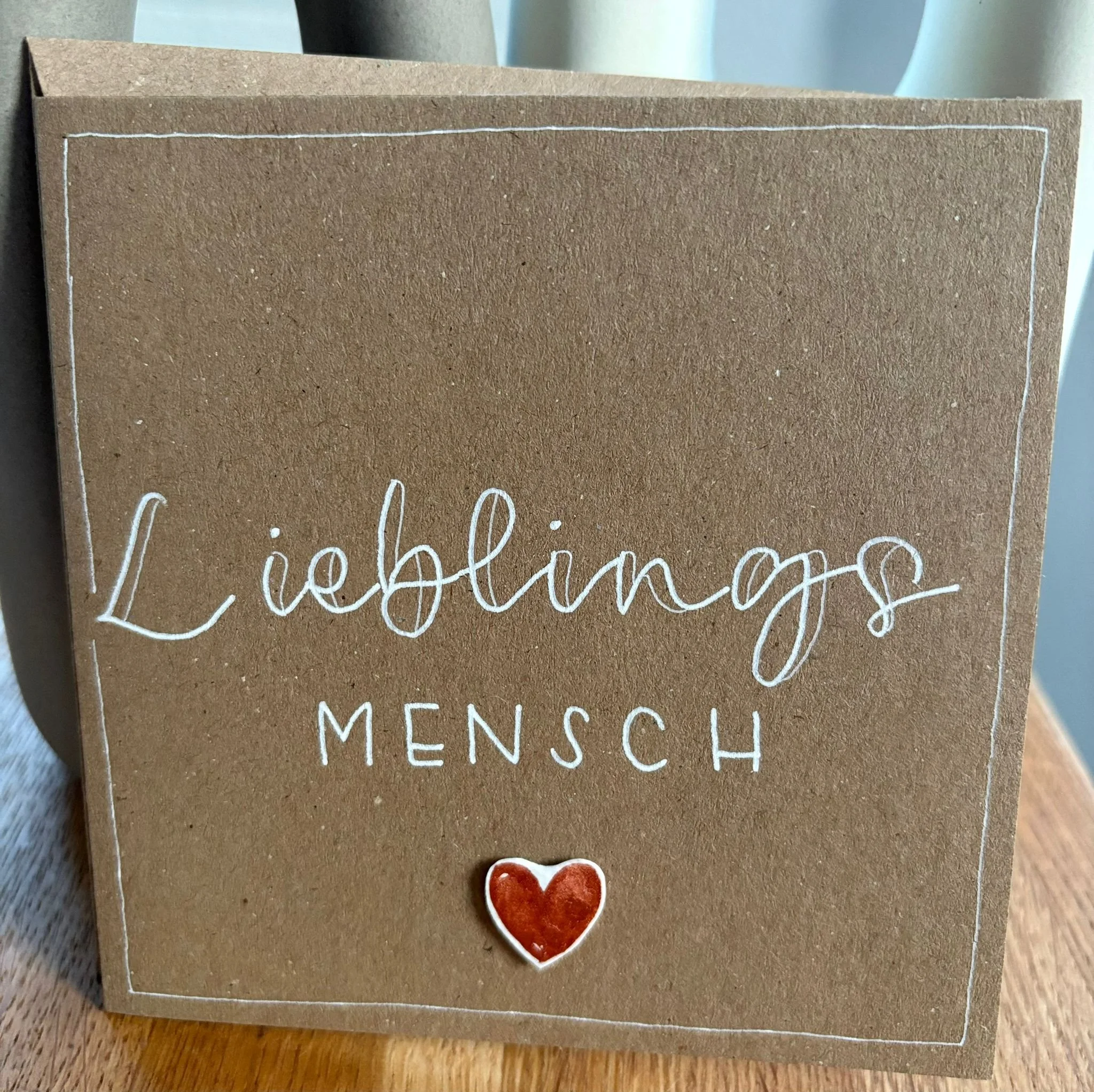 Karte mit Text "Lieblingsmensch"