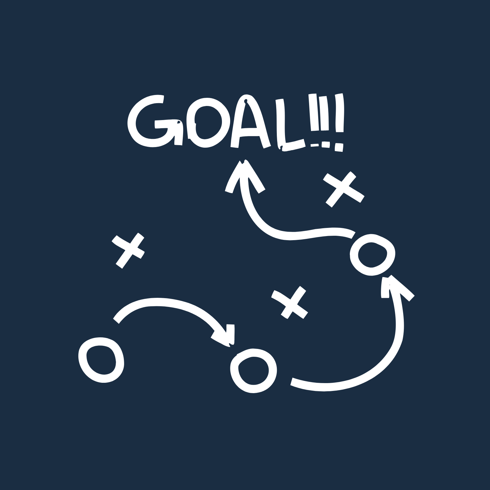 FORGE Intensive icon – playbook-style goal diagram symbolizing strategic planning, vision alignment, and mission clarity for small nonprofits and camp teams