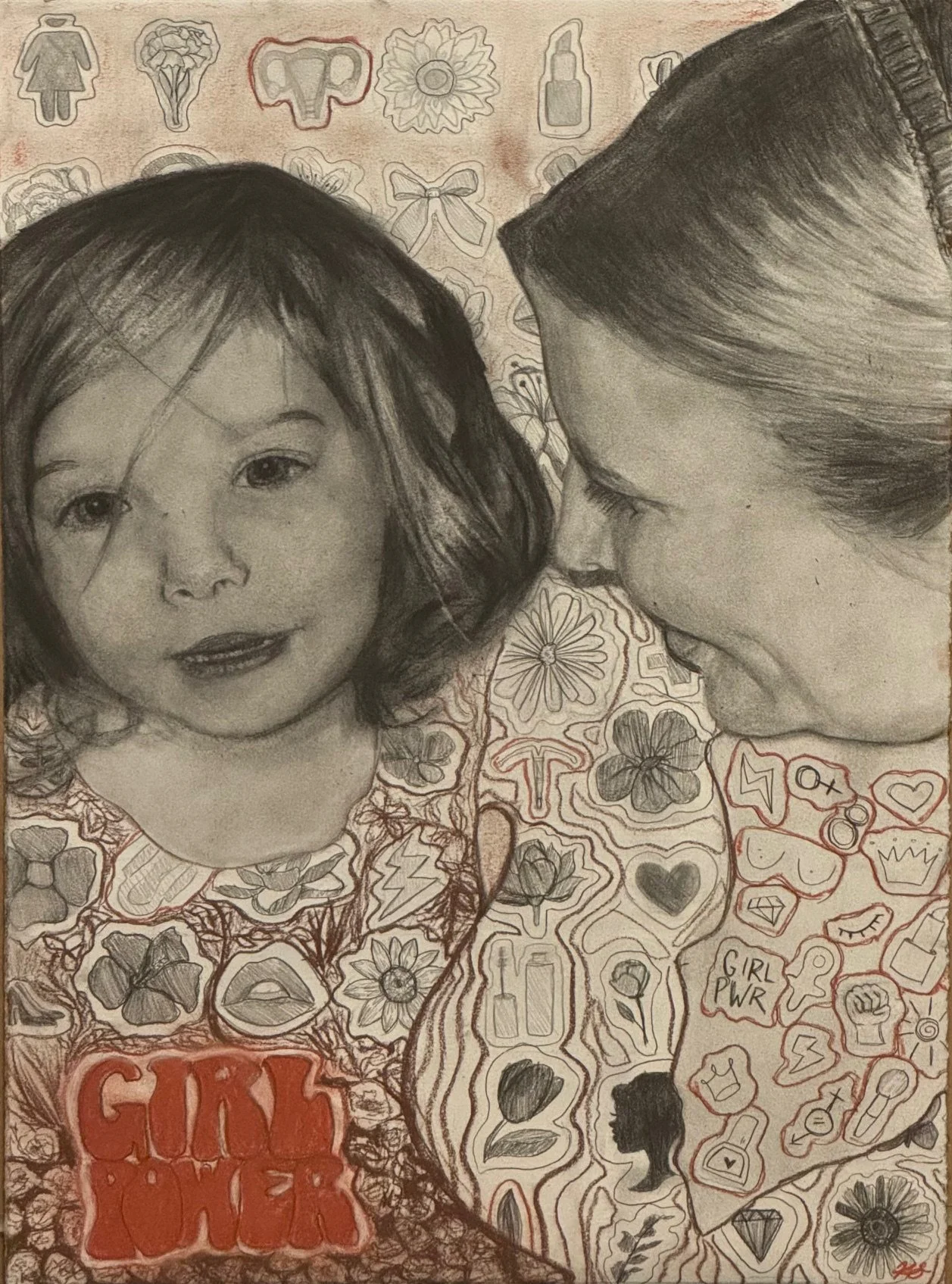 Girl Power |
Graphite and Conte on Paper |
2024