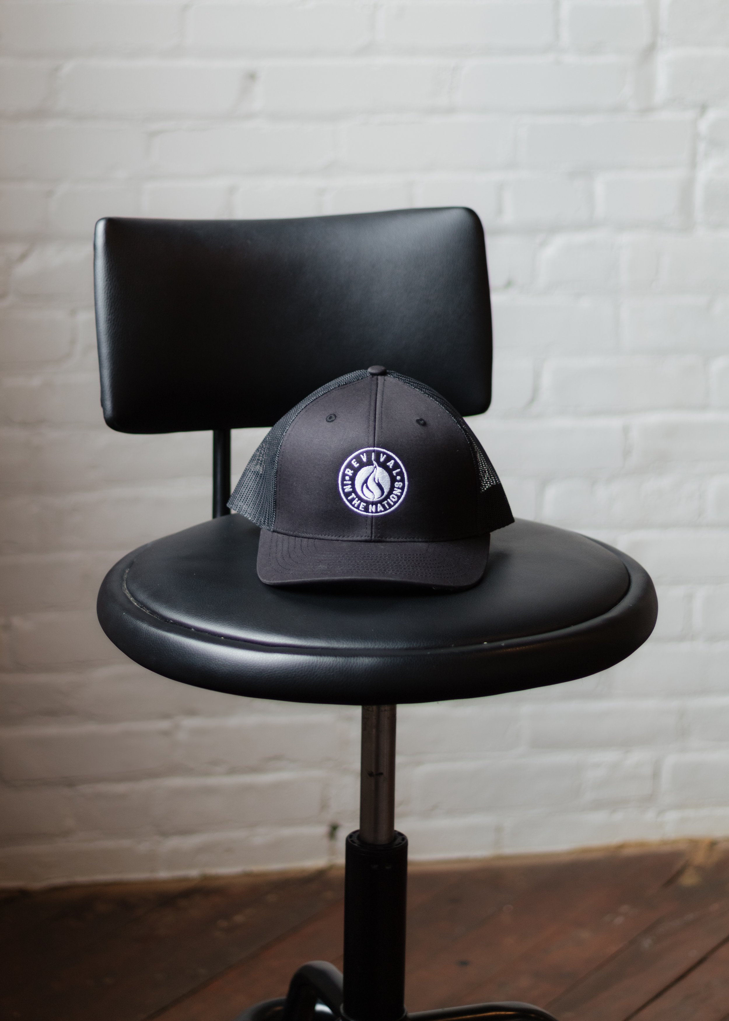 EMBROIDERED Trucker Hat - BLACK