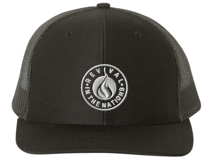 EMBROIDERED Trucker Hat - BLACK