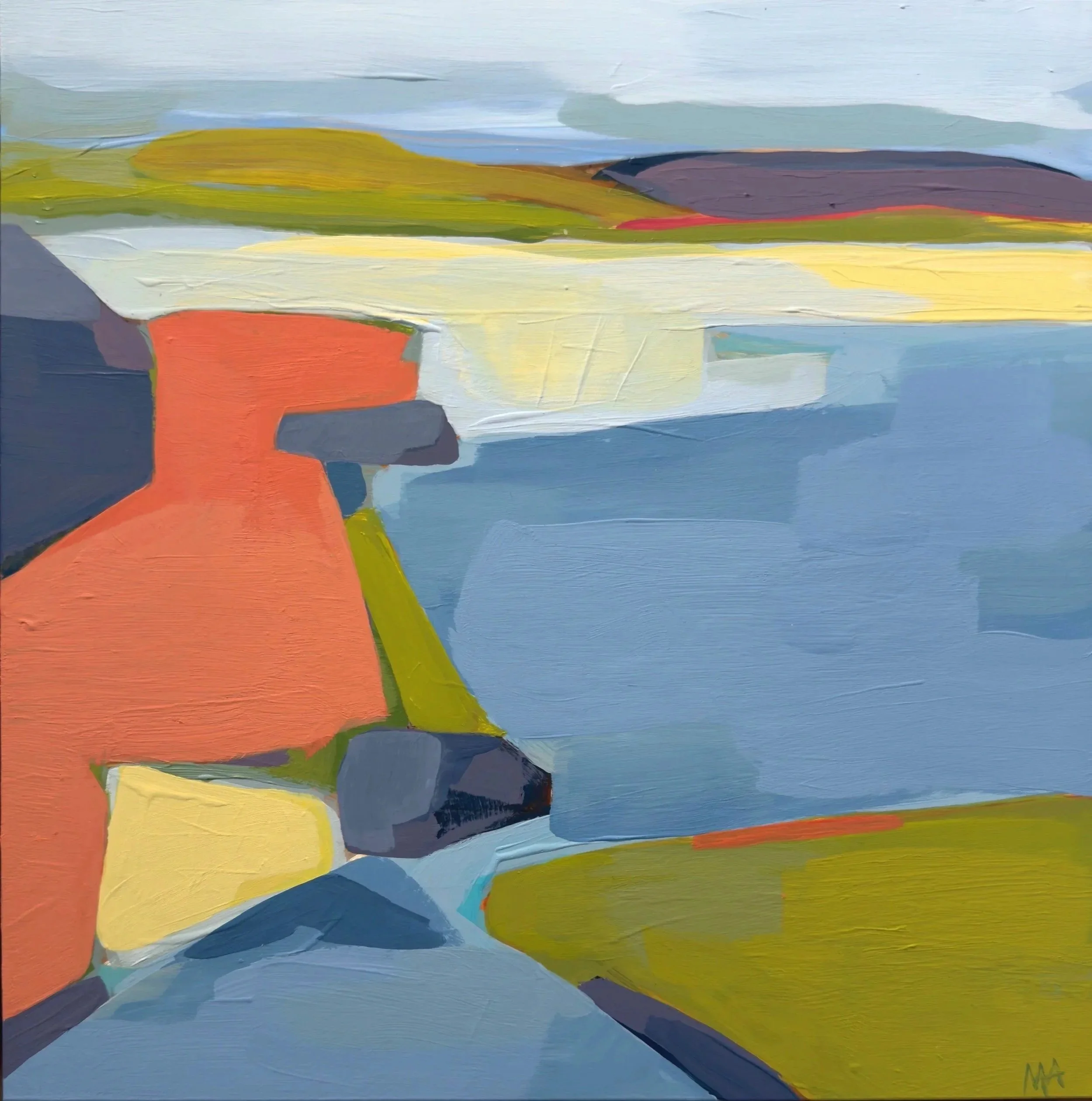 "Marsh", Acrylic, 12'' x 12''