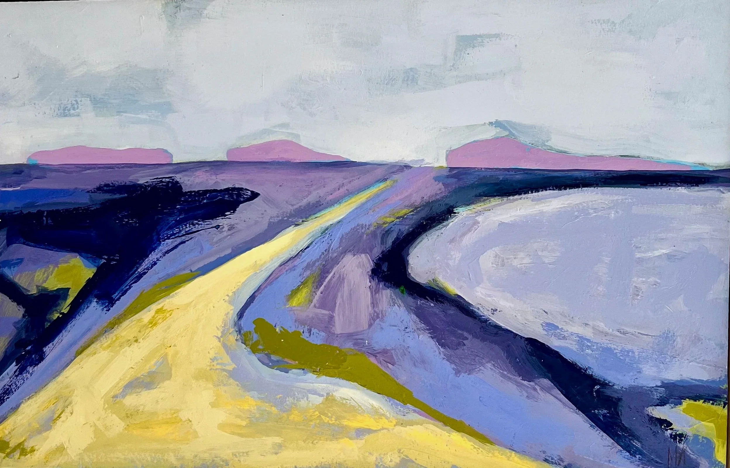 “A Walk on Lloyd’s Dune”, 21" x 14", Acrylic, SOLD