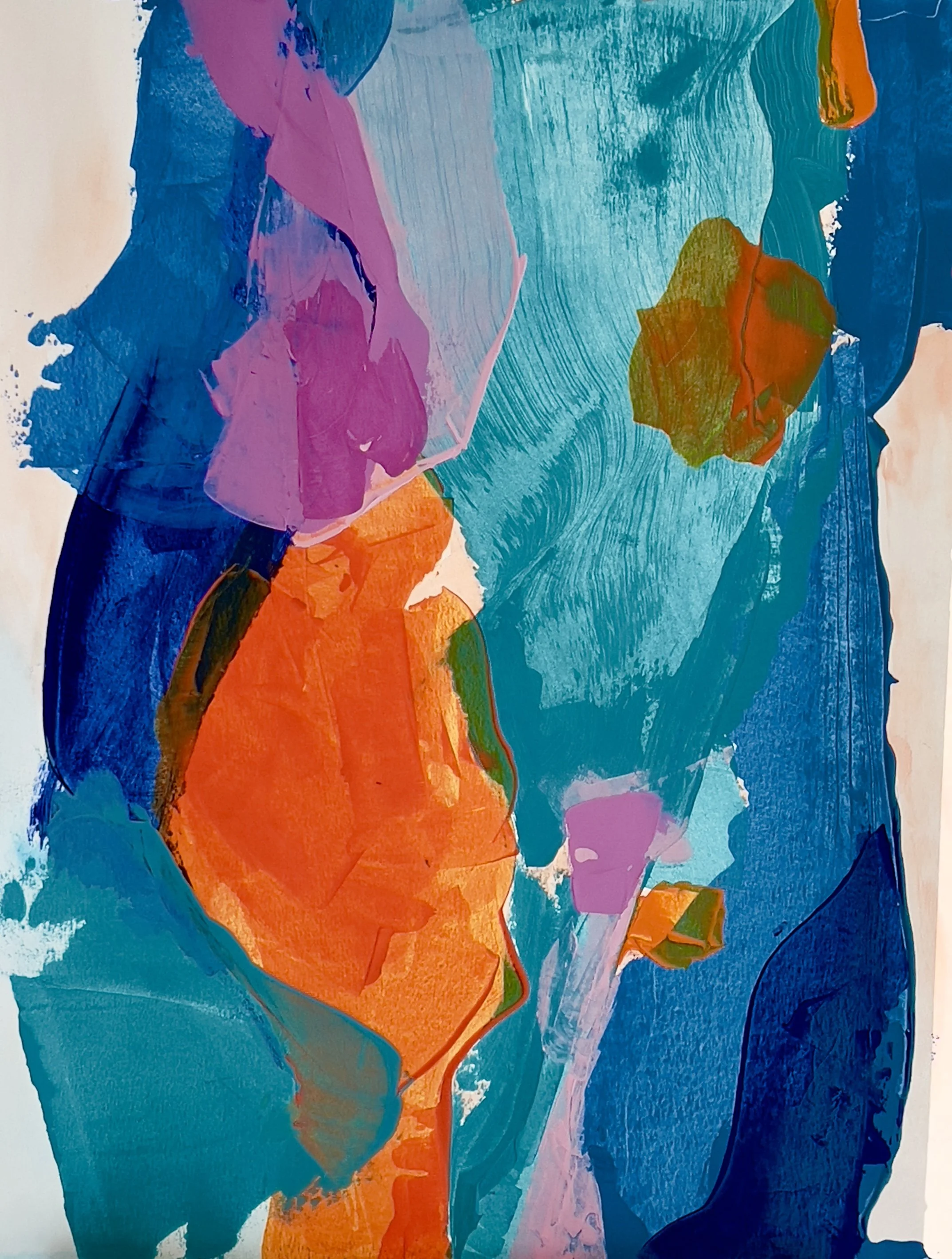 18" x 24", Acrylic and Watercolor