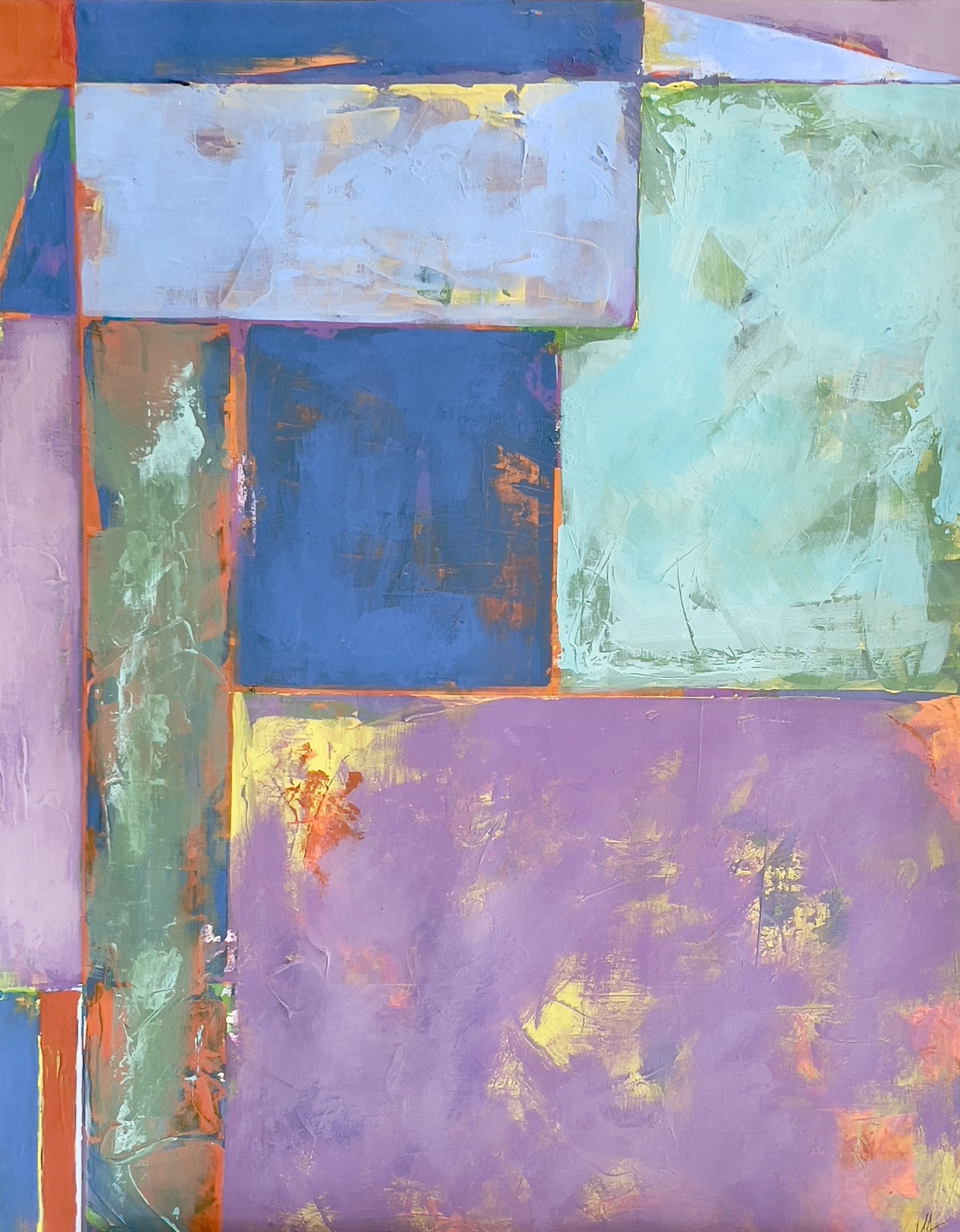 "Altered Flats", 18'' x 24", Acrylic