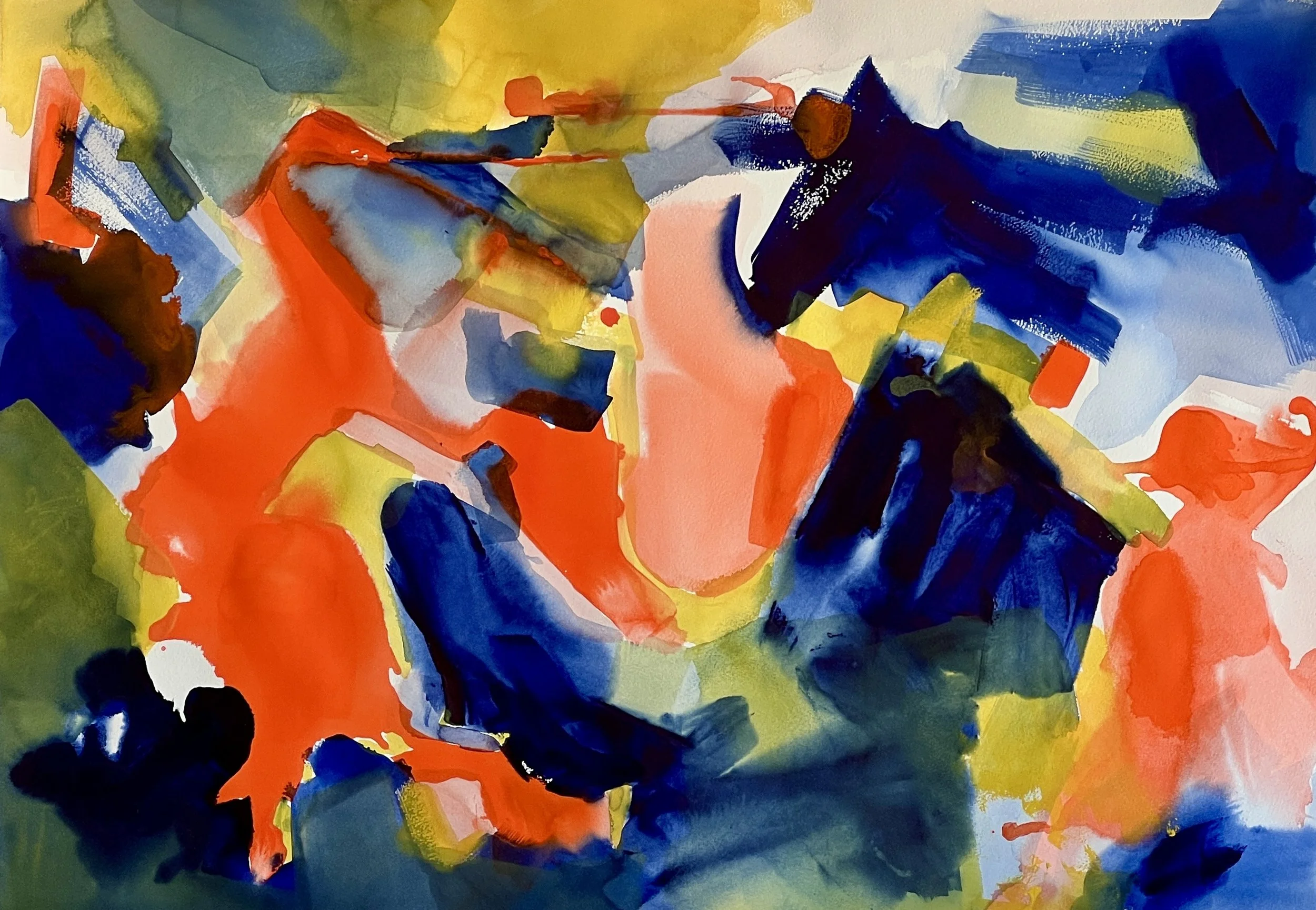 "Rhapsody", 30" x 24", Watercolor