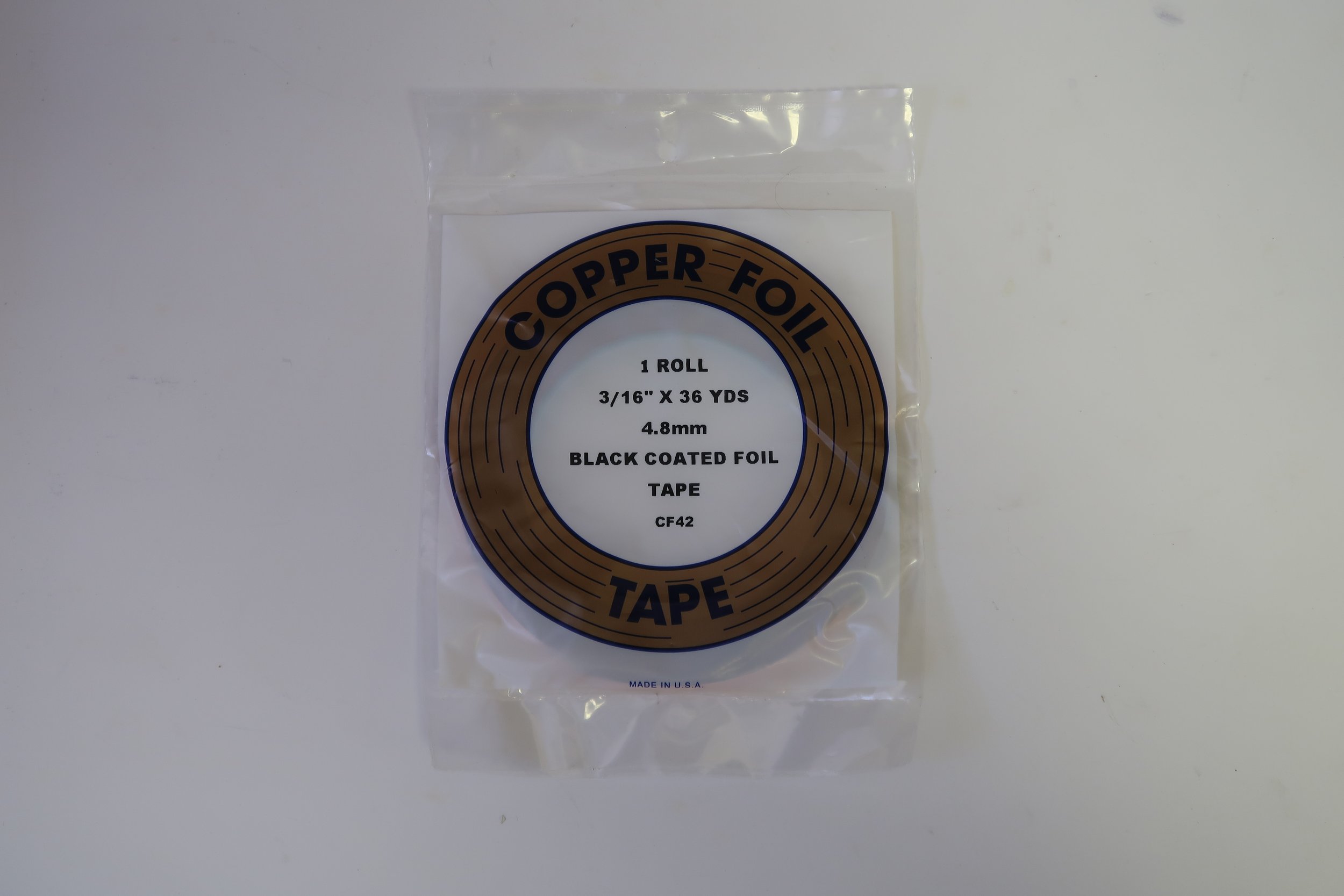 EDCO Black Back Copper Foil 3/16"