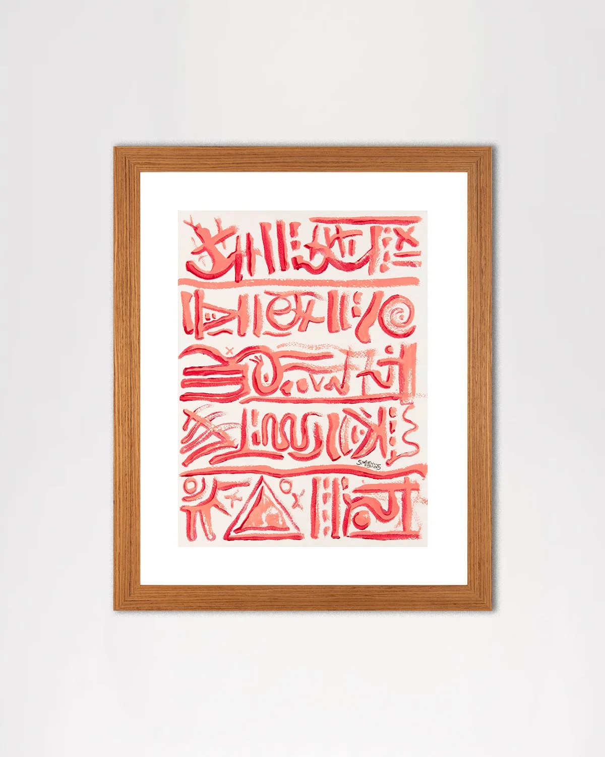 Afternoon Apocrypha / 2025 / Acrylic ink on Arches / 9 x 12 inches (image size) / 13.5 x 15.5 x 1.5 (overall size)