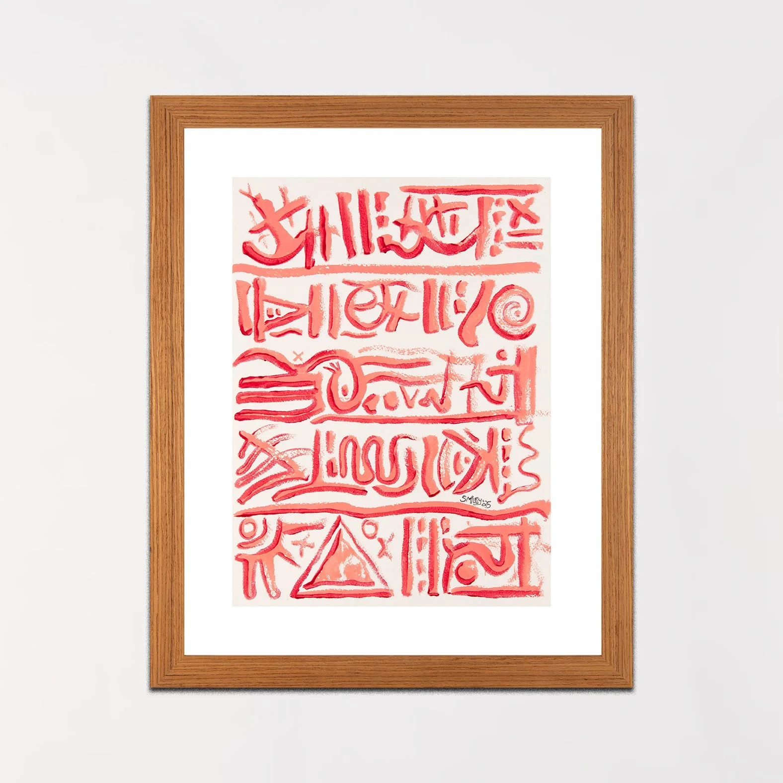 Afternoon Apocrypha / 2025 / Acrylic ink on Arches / 9 x 12 inches (image size) / 13.5 x 15.5 x 1.5 (overall size)