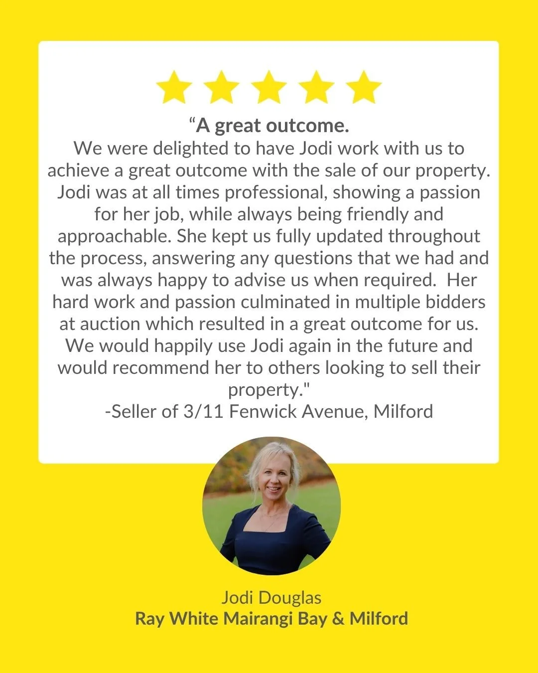 So grateful for these wonderful clients who trusted me with the sale of their home - thank you!

#jodidouglasrealestate #raywhite #raywhiterealestate #realestate #newzealand #aucklandrealestate #auckland #milford #northshore #northshorerealestate #fo