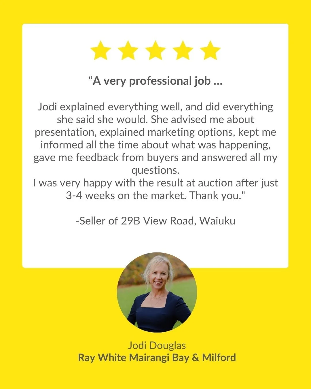 Grateful to have worked with such fantastic clients &mdash; thank you for placing your trust in me throughout the journey!

#jodidouglasrealestate #raywhite #raywhiterealestate #realestate #newzealand #aucklandrealestate #auckland #milford #northshor