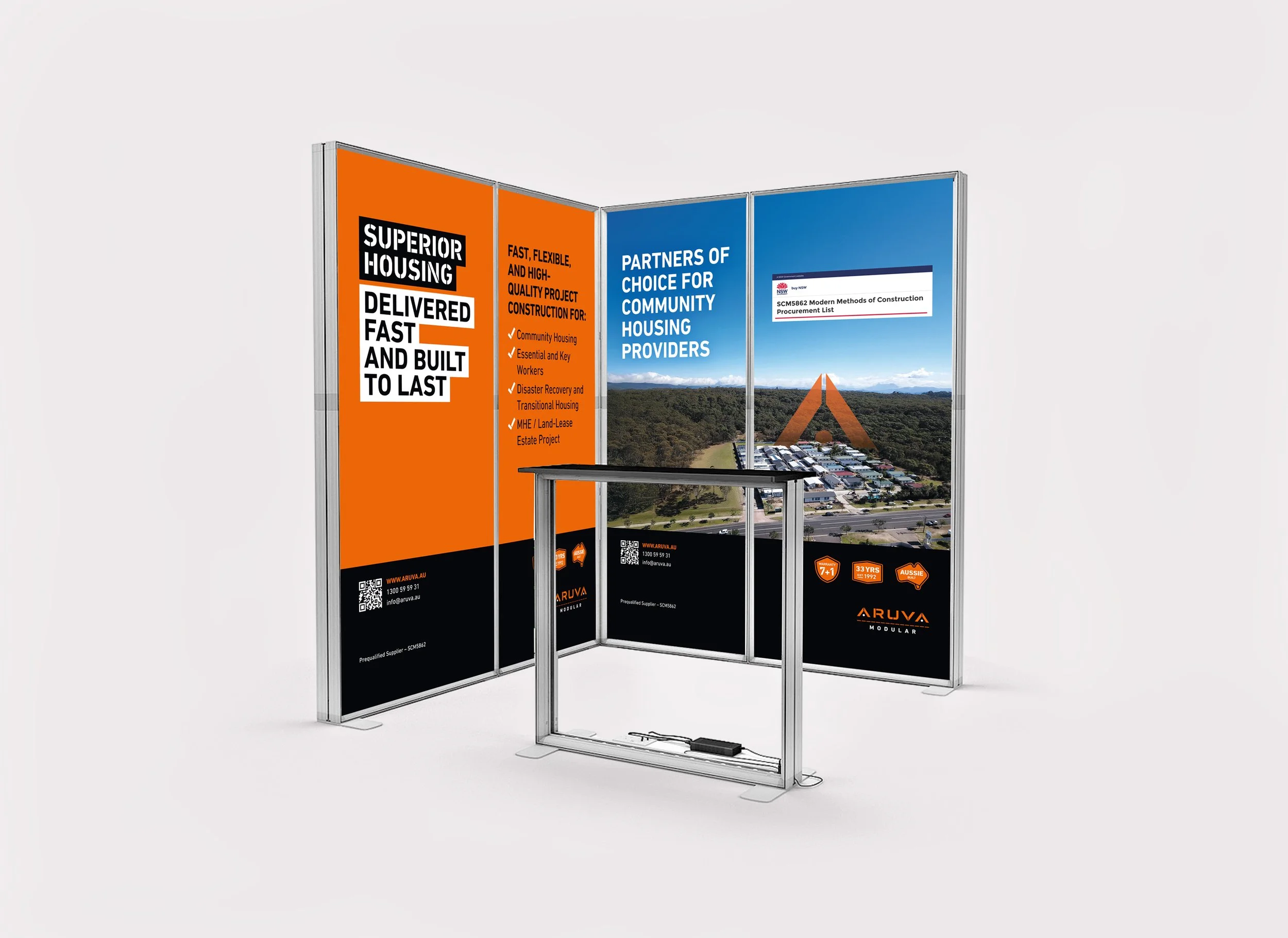 Event Collateral Design / Aruva Modular