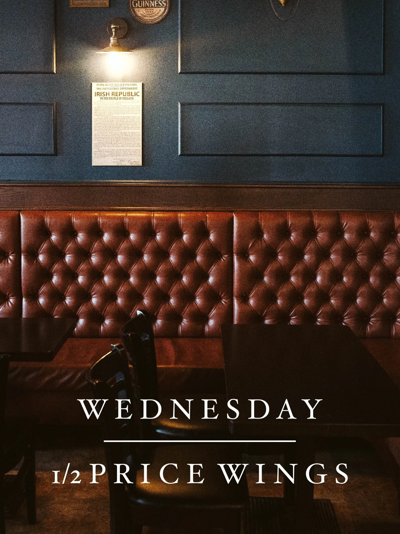 🔥 HALF-PRICE WINGS WEDNESDAY 🔥

It&rsquo;s wing day at Flynn&rsquo;s 🙌
🍗 Half-price wings
🍽️ Dine-in only

Perfect excuse for wings and a pint 🍻
See you tonight 👏