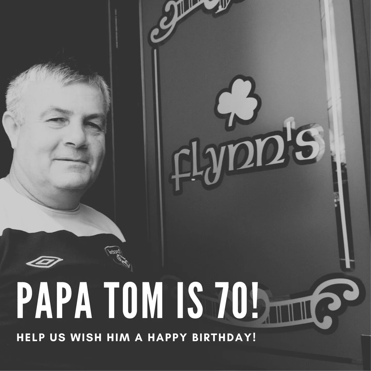 Happy 70th Birthday to Papa Tom 🍺🇮🇪

The man behind the name.
The heart behind the pub.

Born and raised in a small village in County Kildare, Ireland, Papa Tom brought his love of a proper pub all the way to Penetang &mdash; and showed everyone w