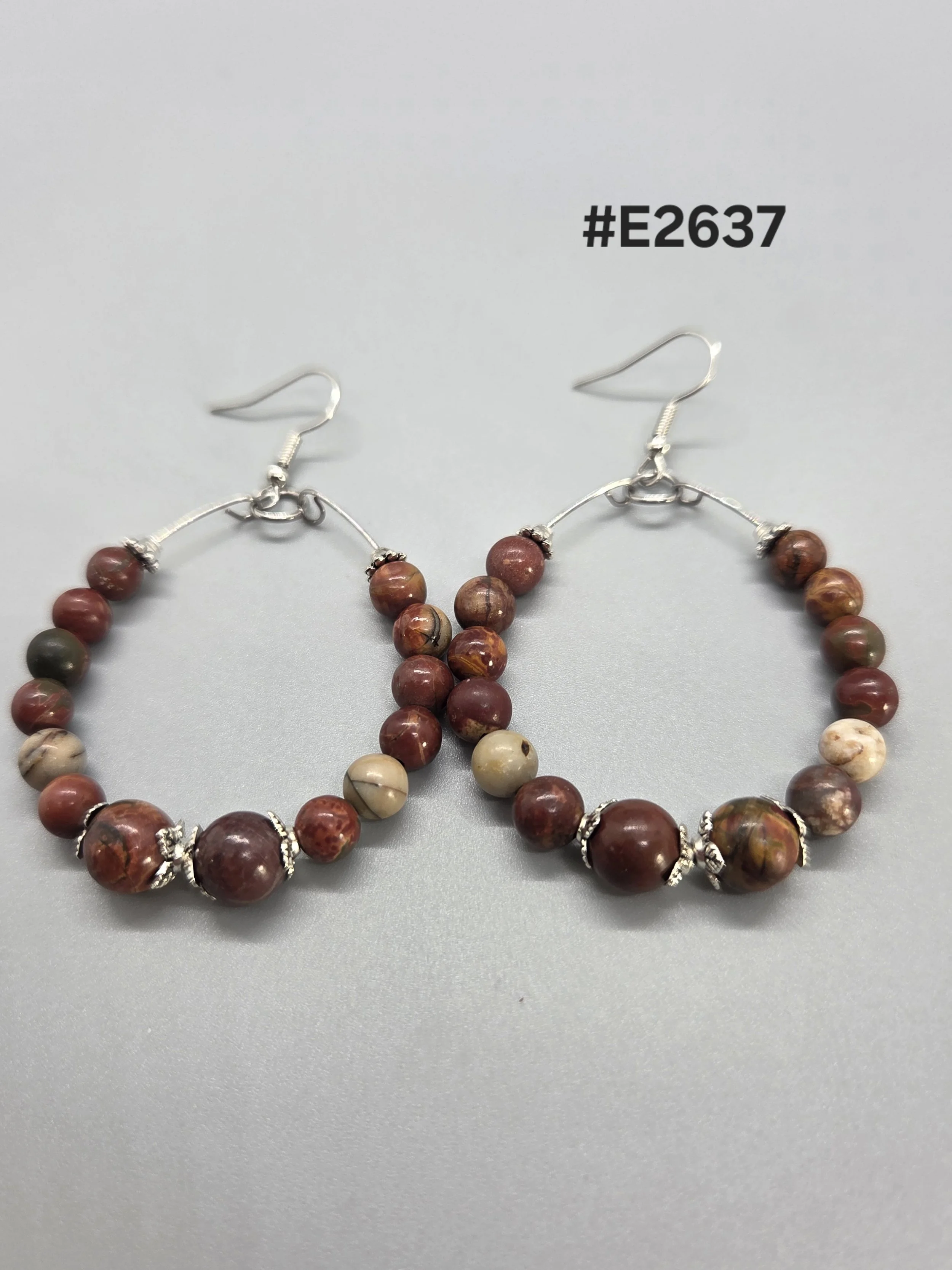 Dangle Earrings - Red Creek Jasper