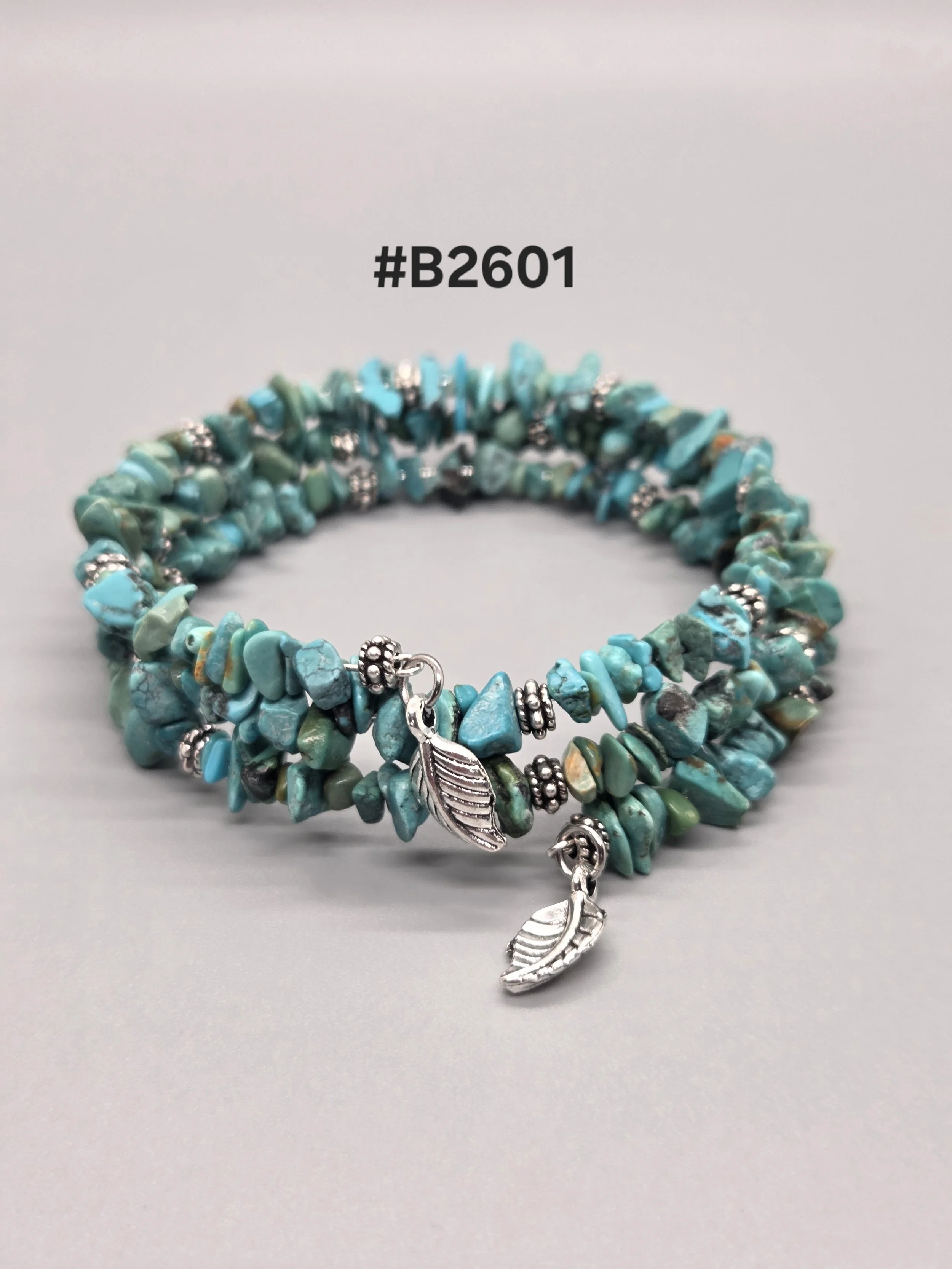 Memory Wire Bracelet - Turquoise