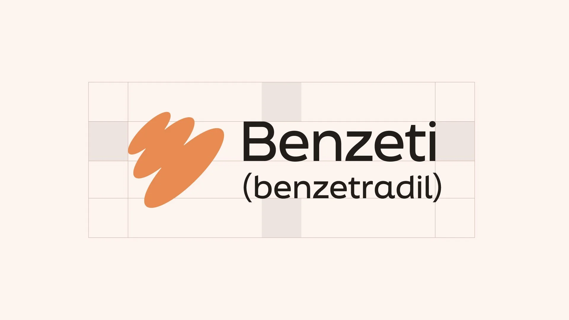 Benzeti brand identity logo with defined clear space
