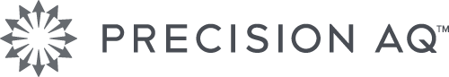 Logo of Precision AQ with a stylized circular design and the words 'Precision AQ' next to it.