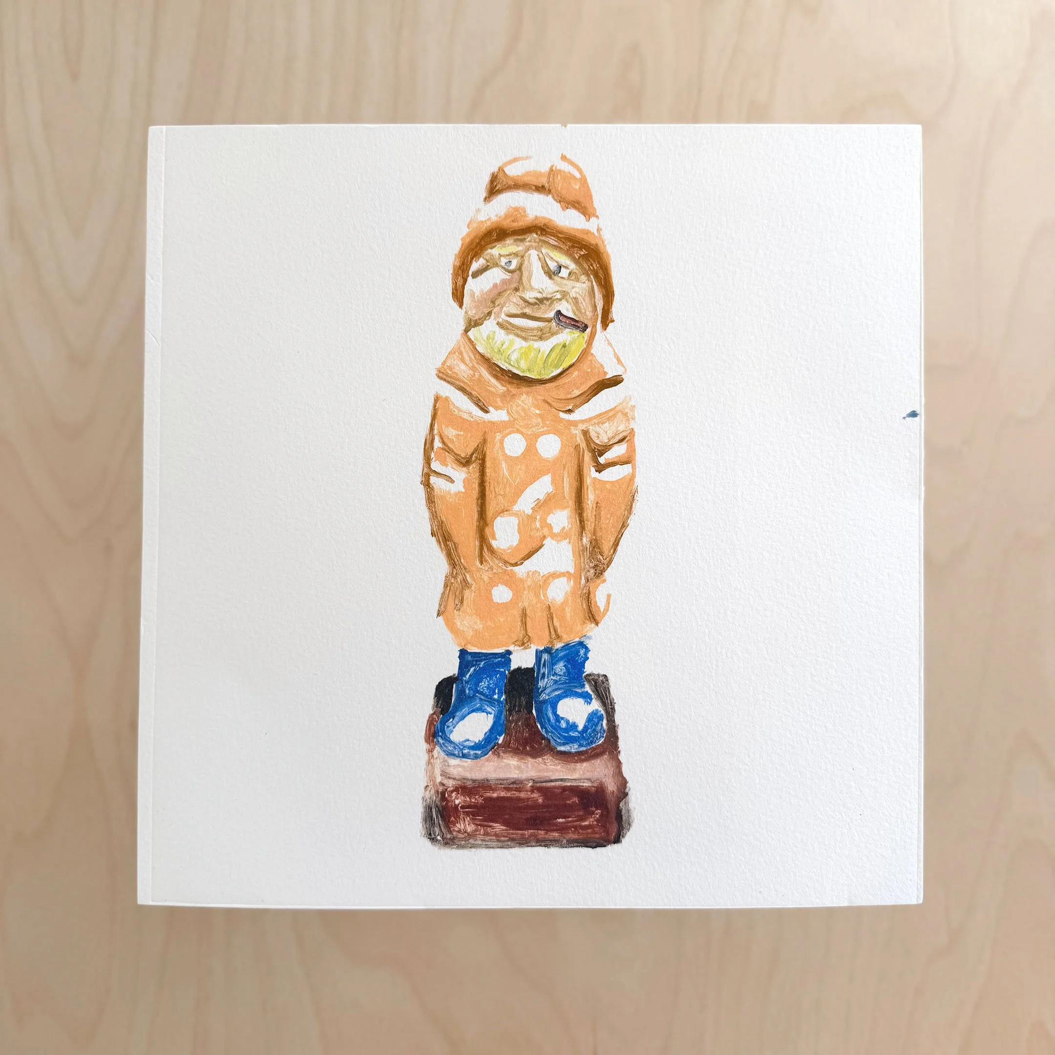 "The Fisherman" Monoprint