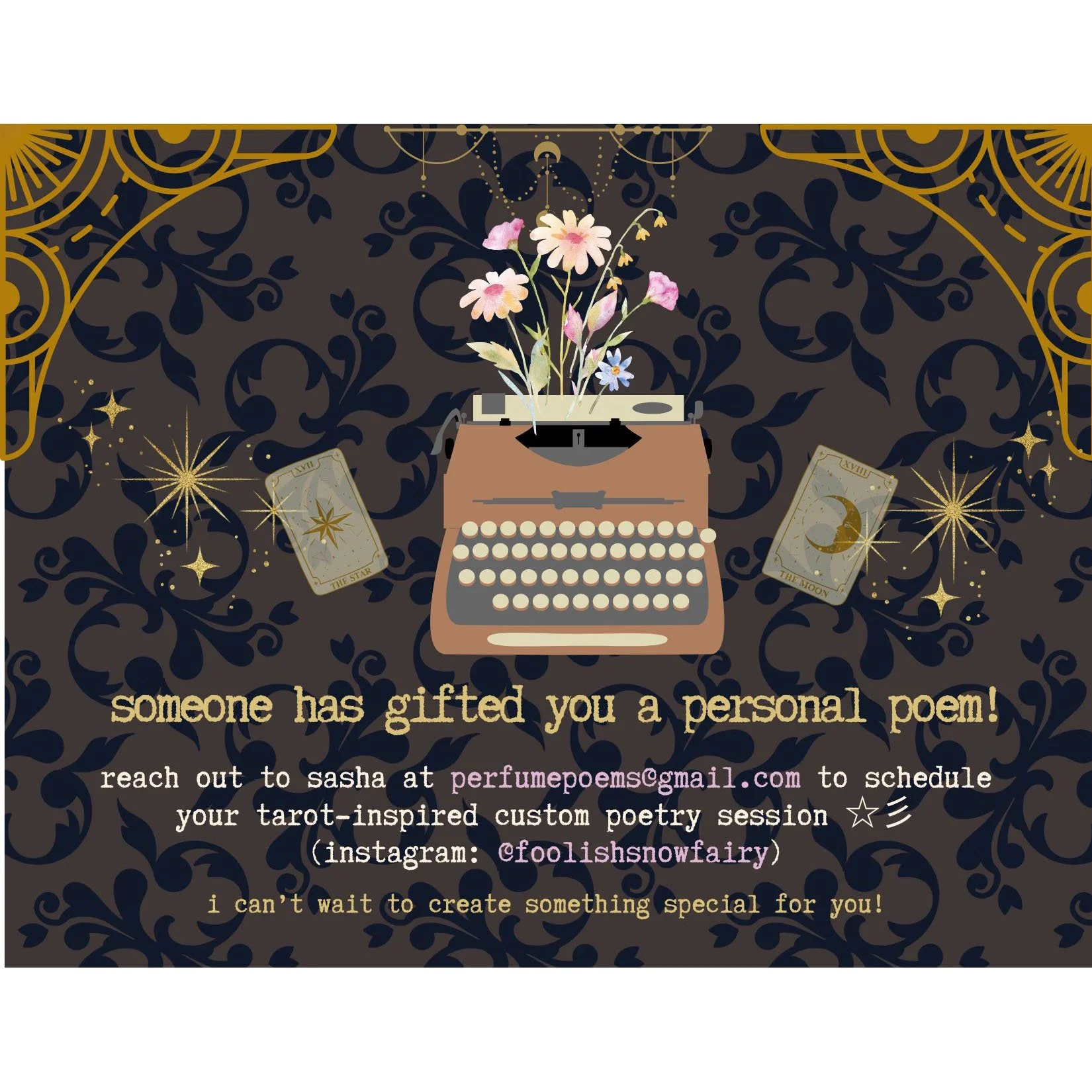 1:1 Tarot Poetry Session